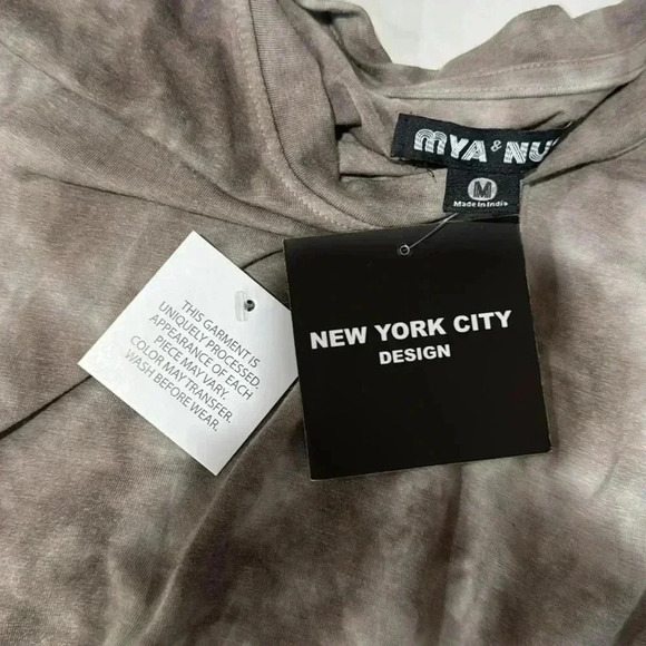 MYA & NU Women's Gray Short Sleeve Crop Top Size M - Picture 7 of 9